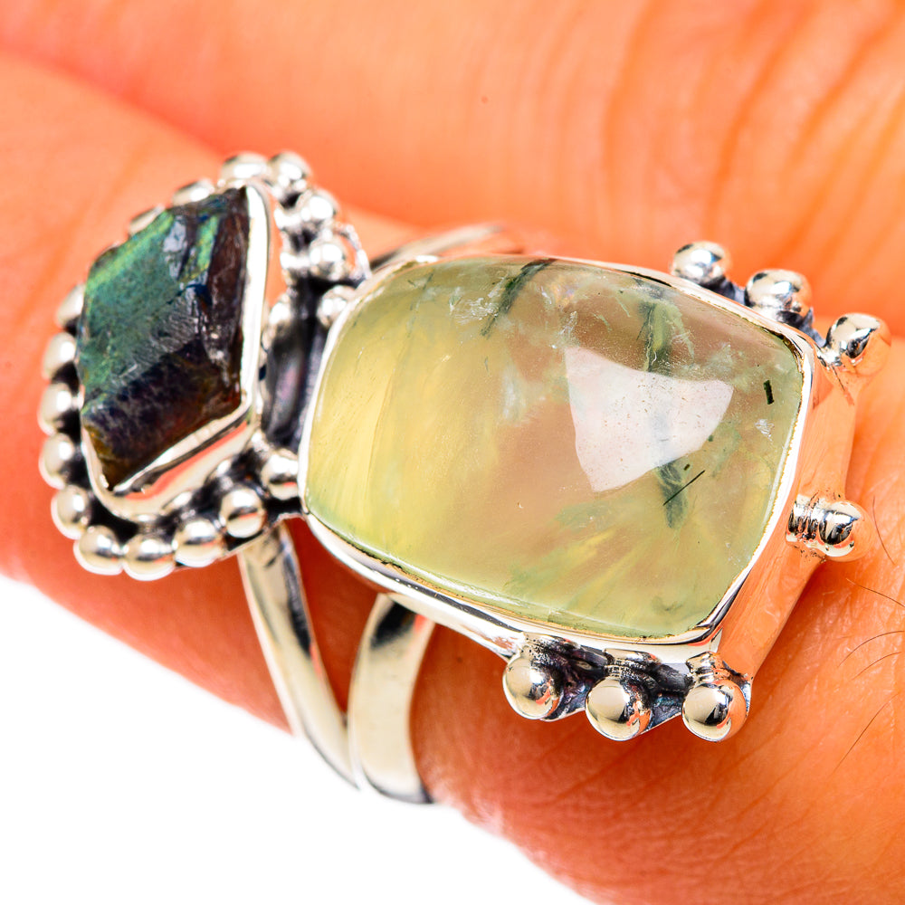 Prehnite Rings handcrafted by Ana Silver Co - RING106651