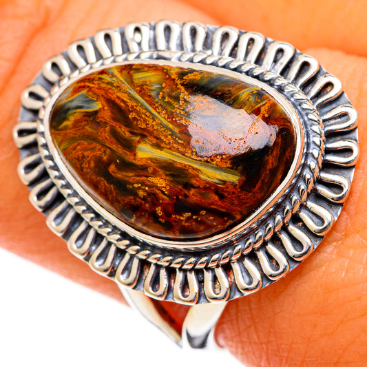 Golden Pietersite Rings handcrafted by Ana Silver Co - RING106655