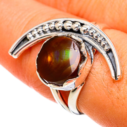 Mexican Fire Agate Rings handcrafted by Ana Silver Co - RING106656