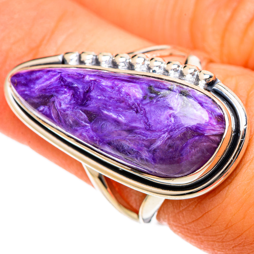 Charoite Rings handcrafted by Ana Silver Co - RING106659