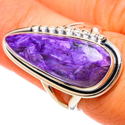 Charoite Rings handcrafted by Ana Silver Co - RING106659