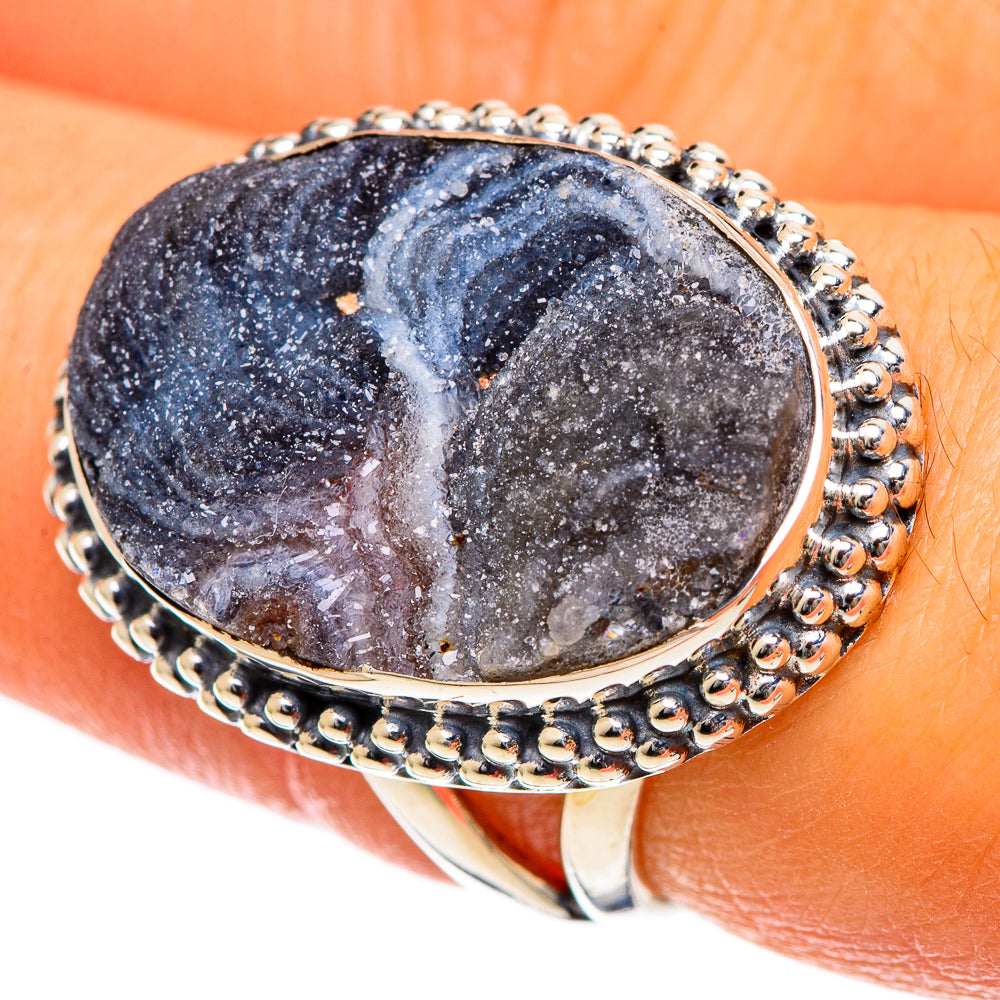 Desert Druzy Rings handcrafted by Ana Silver Co - RING106667