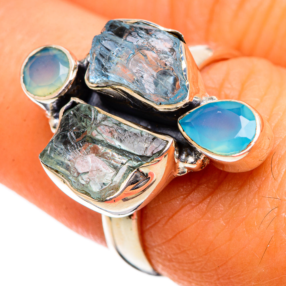 Aquamarine Rings handcrafted by Ana Silver Co - RING106669