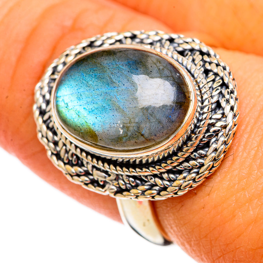 Labradorite Rings handcrafted by Ana Silver Co - RING106670