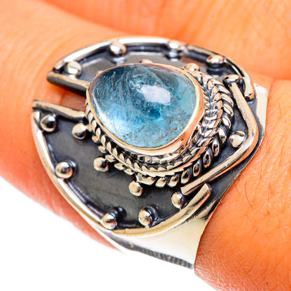 Aquamarine Rings handcrafted by Ana Silver Co - RING106671