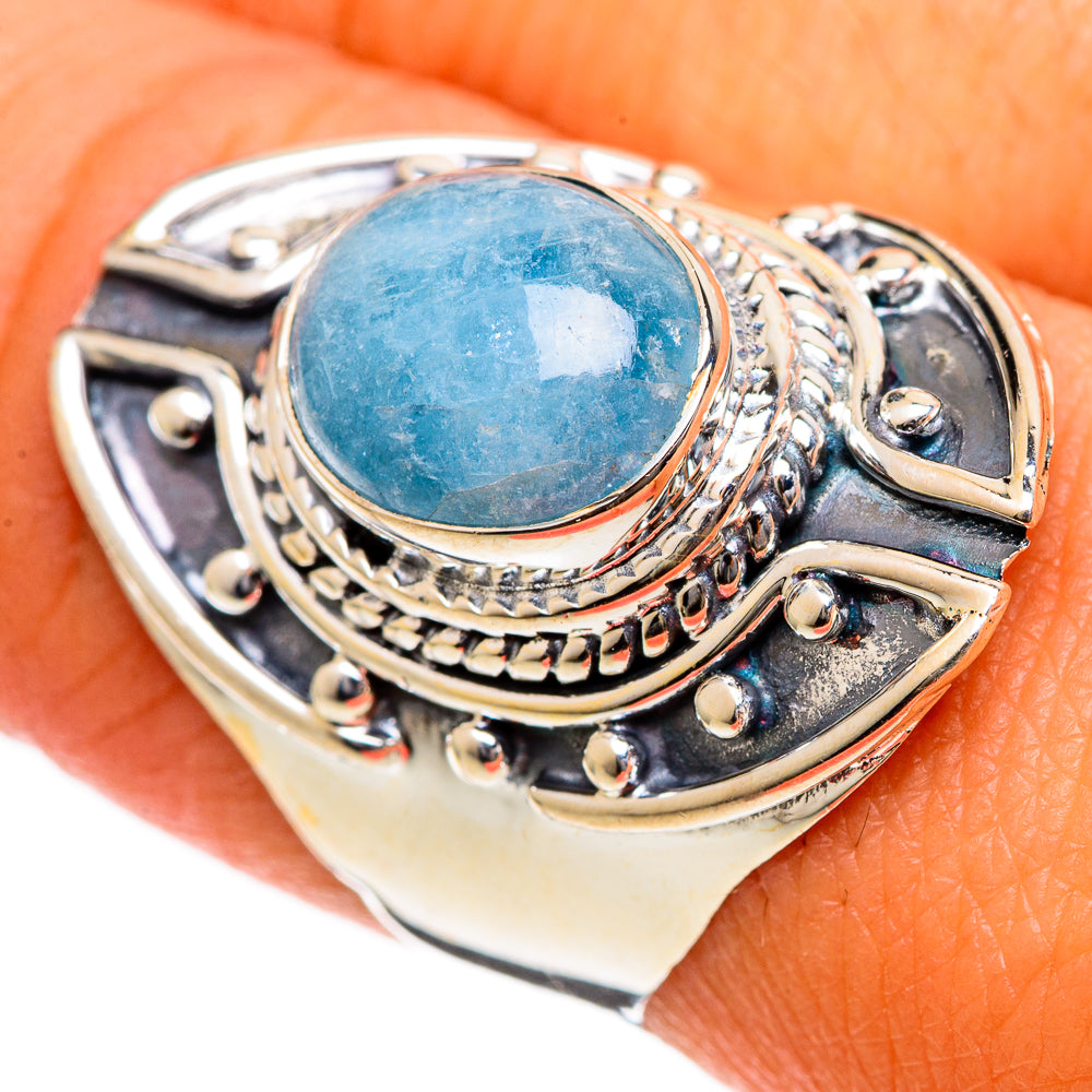 Aquamarine Rings handcrafted by Ana Silver Co - RING106675