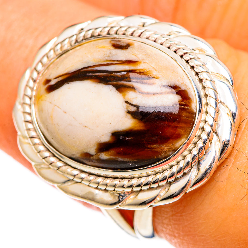 Peanut Wood Jasper Rings handcrafted by Ana Silver Co - RING106684