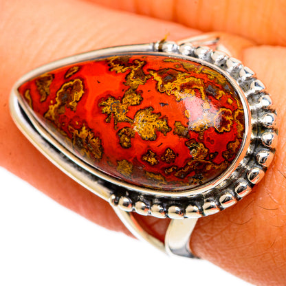 Moroccan Agate Rings handcrafted by Ana Silver Co - RING106685