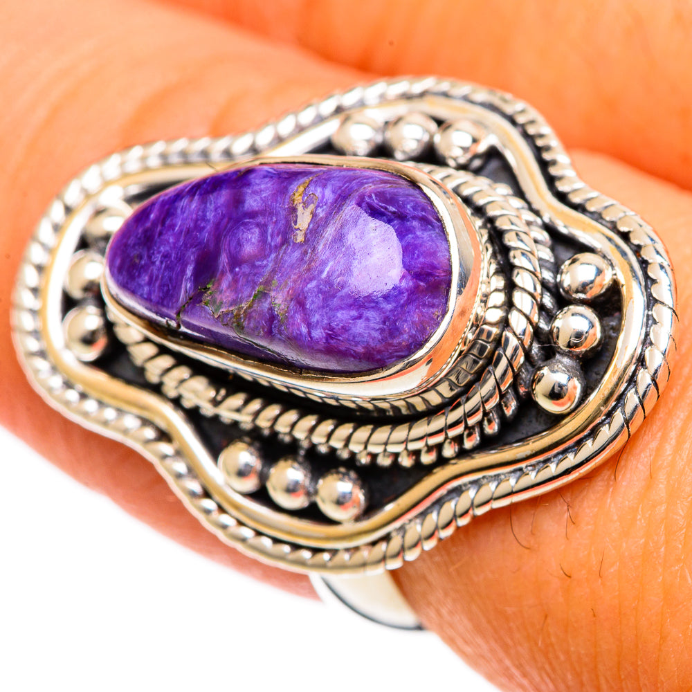 Charoite Rings handcrafted by Ana Silver Co - RING106688