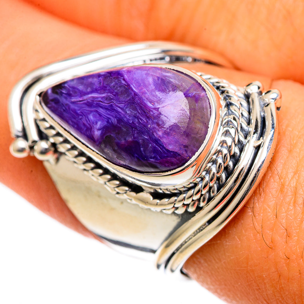 Charoite Rings handcrafted by Ana Silver Co - RING106690