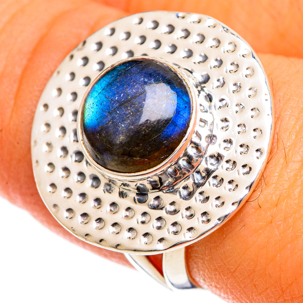 Labradorite Rings handcrafted by Ana Silver Co - RING106699