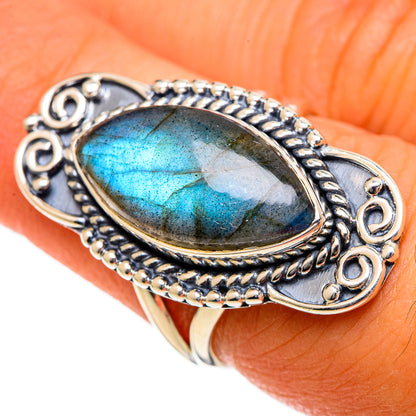 Labradorite Rings handcrafted by Ana Silver Co - RING106704