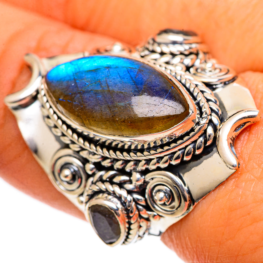 Labradorite Rings handcrafted by Ana Silver Co - RING106730