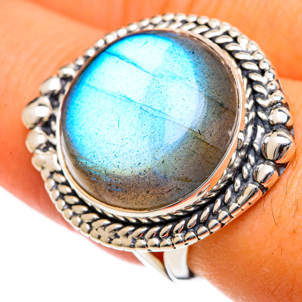 Labradorite Rings handcrafted by Ana Silver Co - RING106736