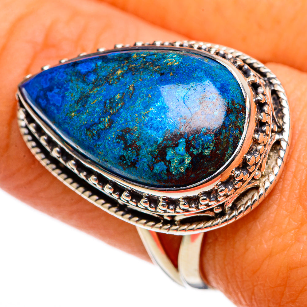 Chrysocolla Rings handcrafted by Ana Silver Co - RING106738
