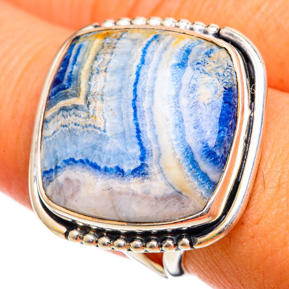 Blue Scheelite Rings handcrafted by Ana Silver Co - RING106740