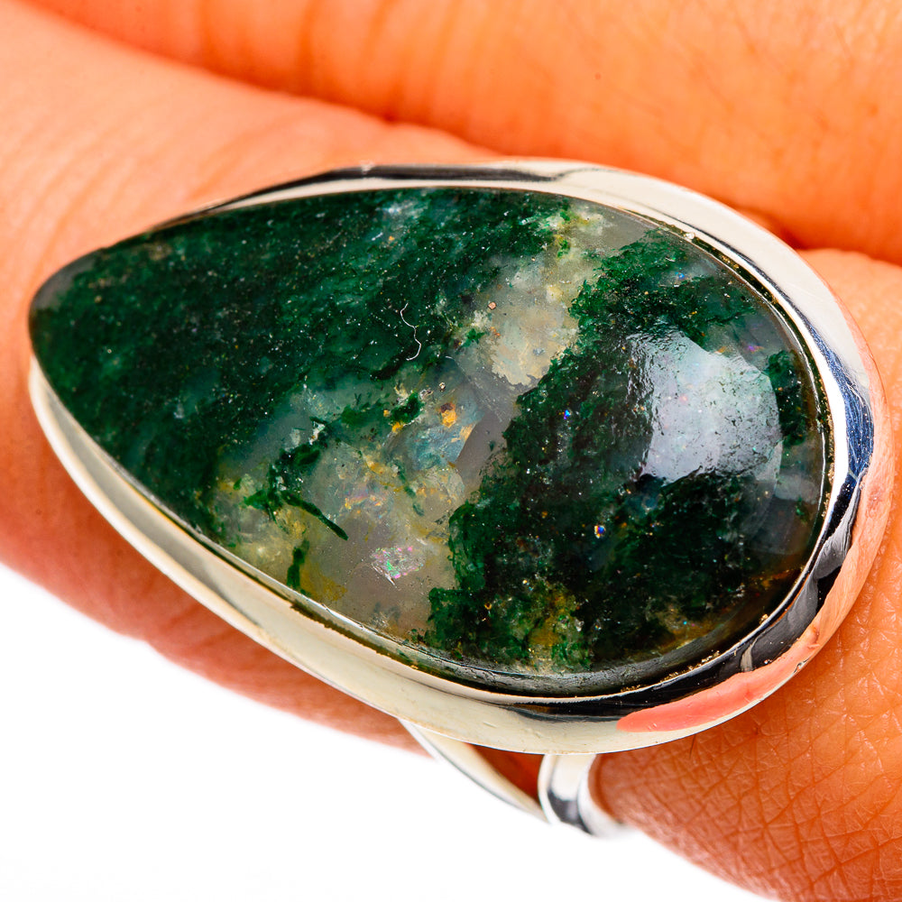 Green Aventurine Rings handcrafted by Ana Silver Co - RING106746