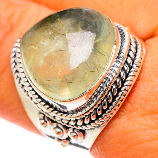 Prehnite Rings handcrafted by Ana Silver Co - RING106749