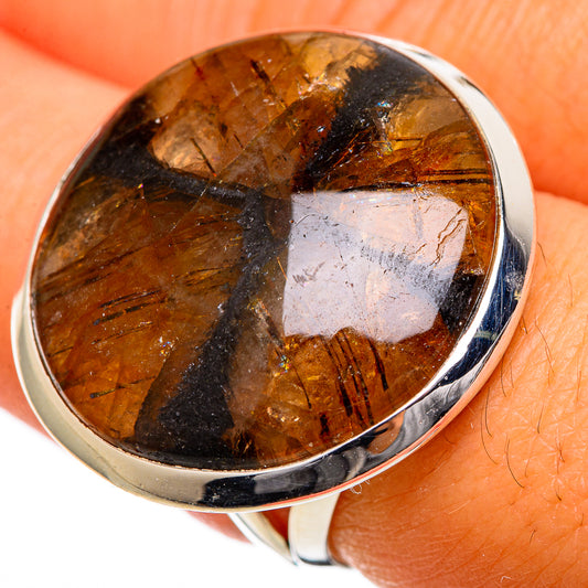 Chiastolite Rings handcrafted by Ana Silver Co - RING106752