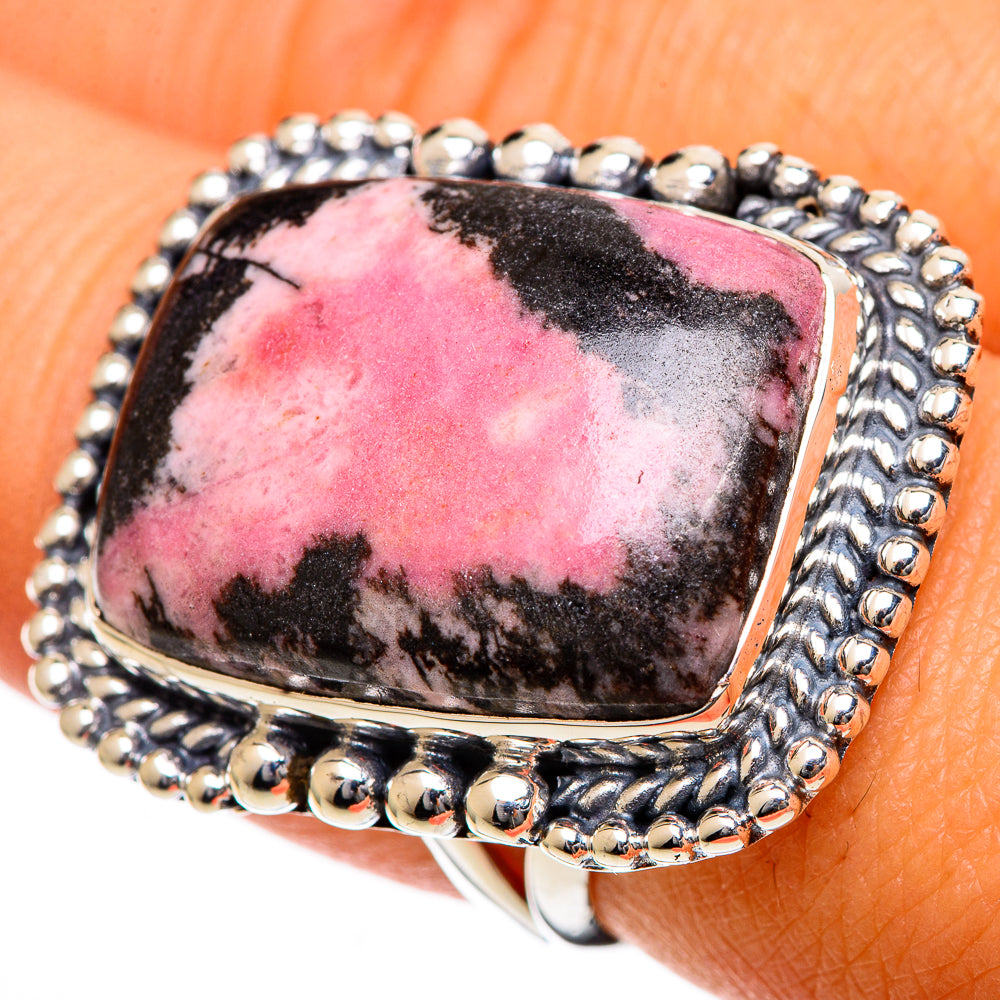 Rhodonite Rings handcrafted by Ana Silver Co - RING106760