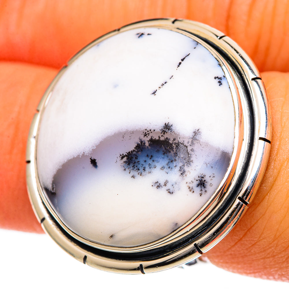 Dendritic Opal Rings handcrafted by Ana Silver Co - RING106771