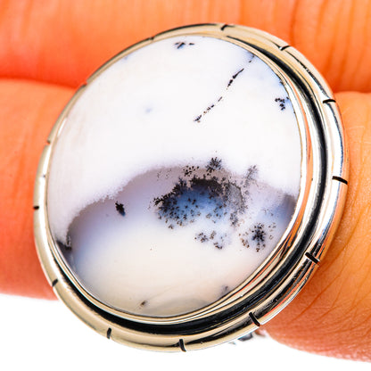 Dendritic Opal Rings handcrafted by Ana Silver Co - RING106771