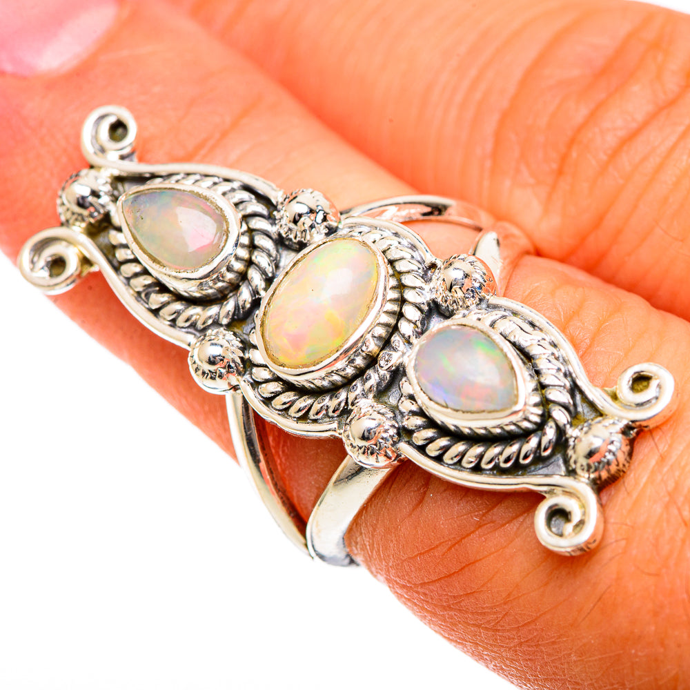 Ethiopian Opal Rings handcrafted by Ana Silver Co - RING106775