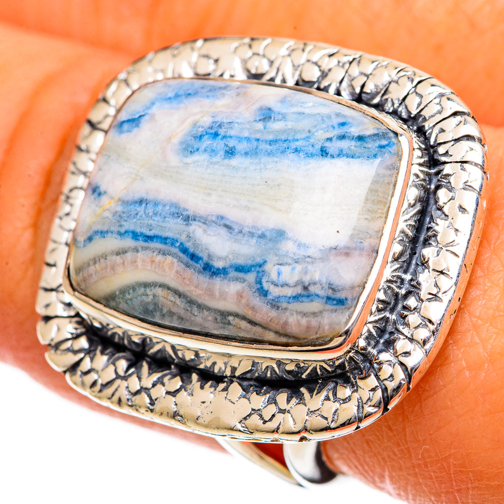 Blue Scheelite Rings handcrafted by Ana Silver Co - RING106781