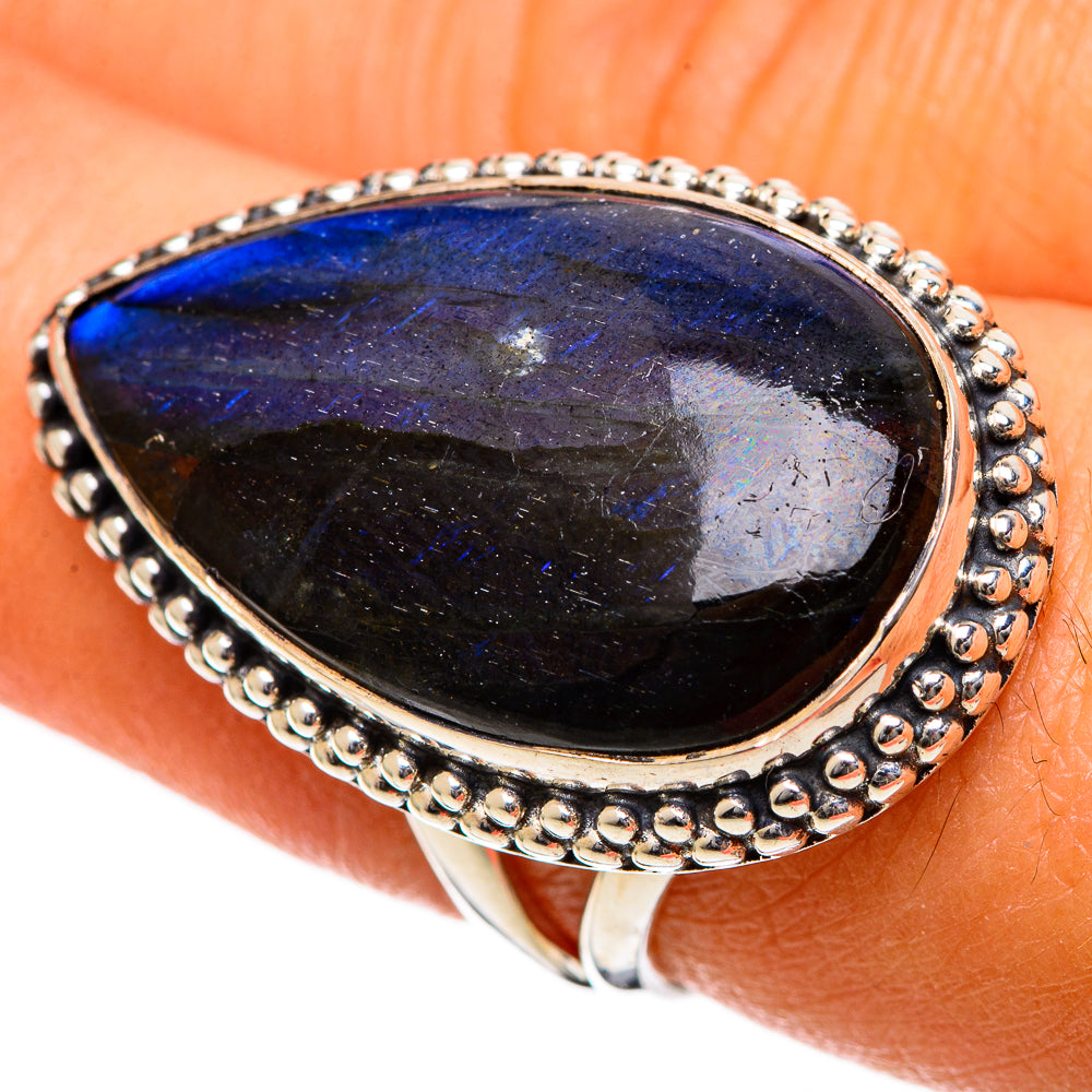 Labradorite Rings handcrafted by Ana Silver Co - RING106782