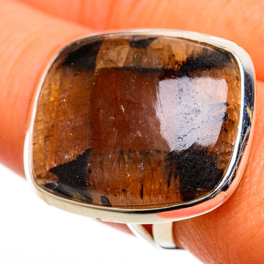 Chiastolite Rings handcrafted by Ana Silver Co - RING106801