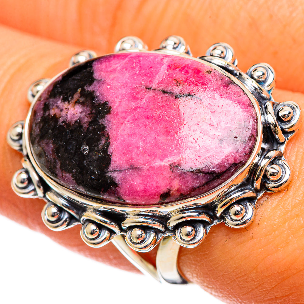 Rhodonite Rings handcrafted by Ana Silver Co - RING106808