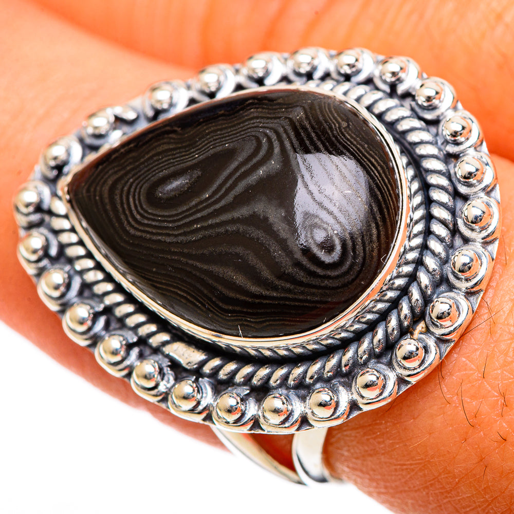 Psilomelane Rings handcrafted by Ana Silver Co - RING106816