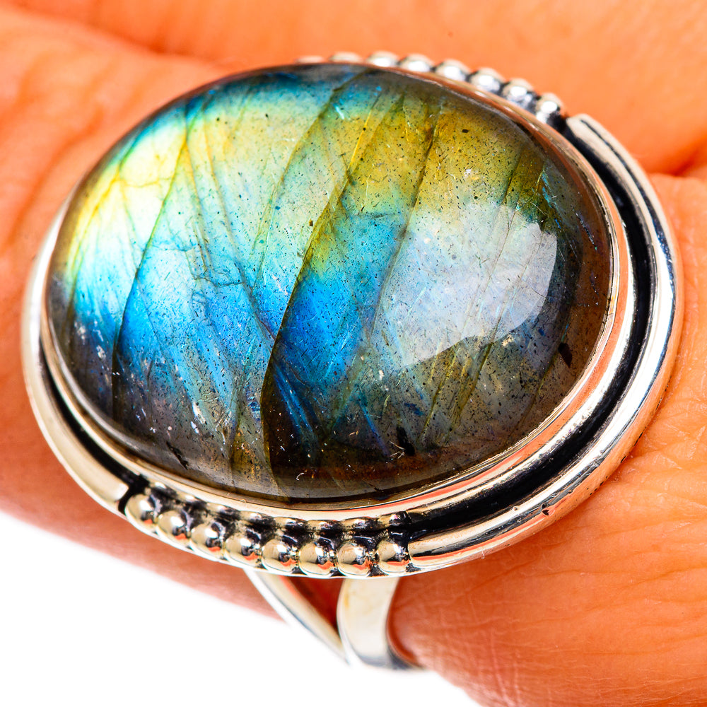Labradorite Rings handcrafted by Ana Silver Co - RING106819