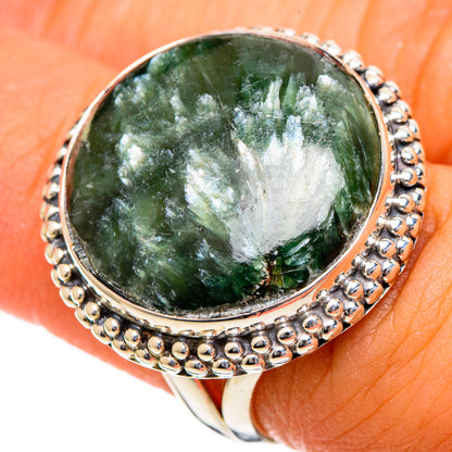 Seraphinite Rings handcrafted by Ana Silver Co - RING106827