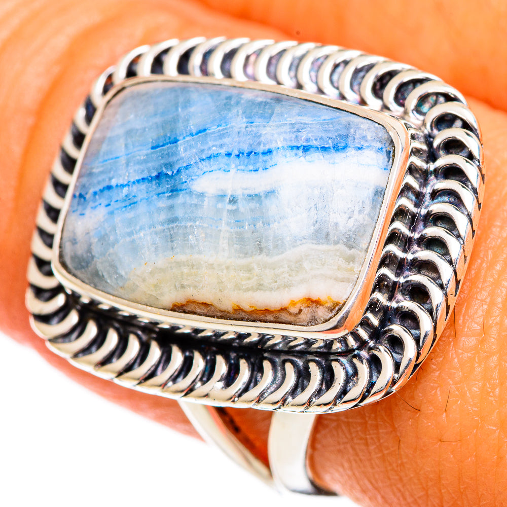 Blue Scheelite Rings handcrafted by Ana Silver Co - RING106831