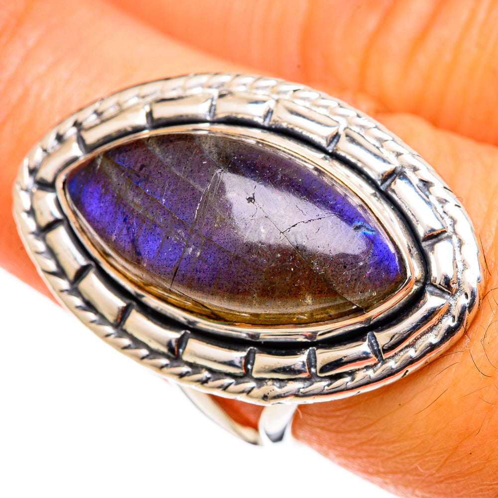 Labradorite Rings handcrafted by Ana Silver Co - RING106837