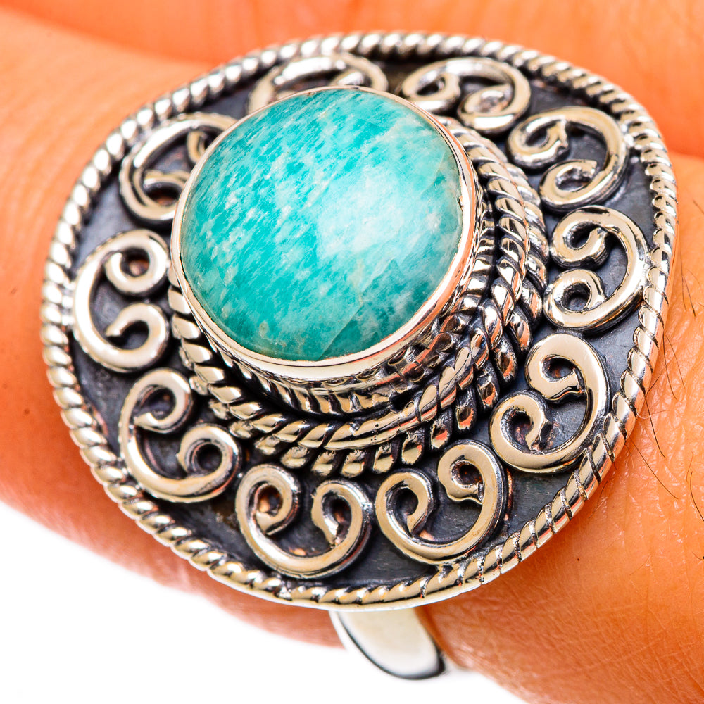 Amazonite Rings handcrafted by Ana Silver Co - RING106843