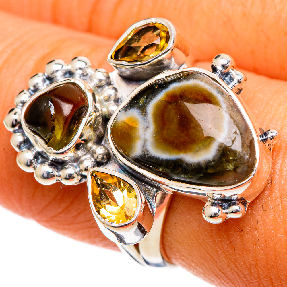 Ocean Jasper Rings handcrafted by Ana Silver Co - RING106844