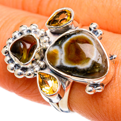 Ocean Jasper Rings handcrafted by Ana Silver Co - RING106844