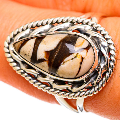 Peanut Wood Jasper Rings handcrafted by Ana Silver Co - RING106846