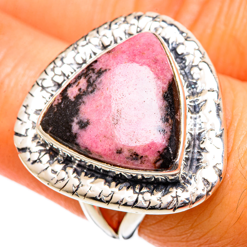 Rhodonite Rings handcrafted by Ana Silver Co - RING106852