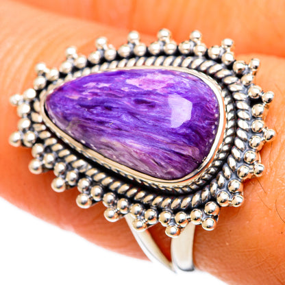 Charoite Rings handcrafted by Ana Silver Co - RING106855