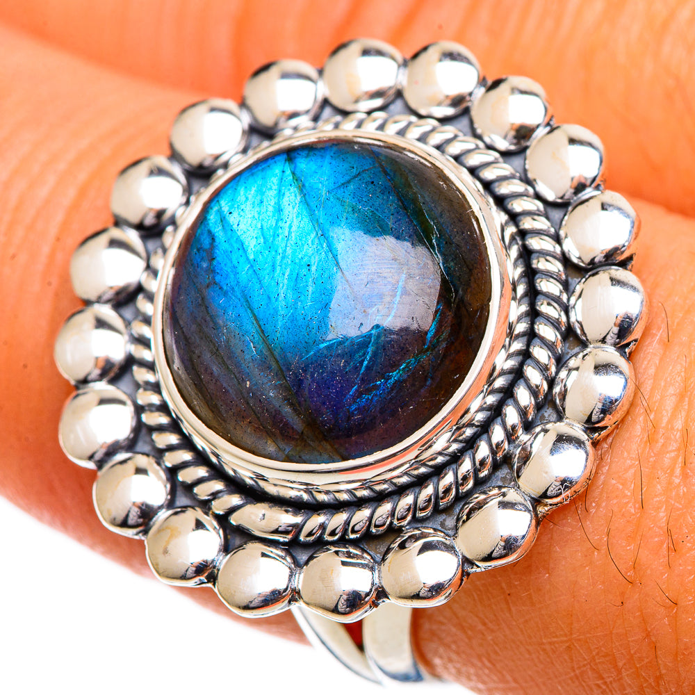 Labradorite Rings handcrafted by Ana Silver Co - RING106871