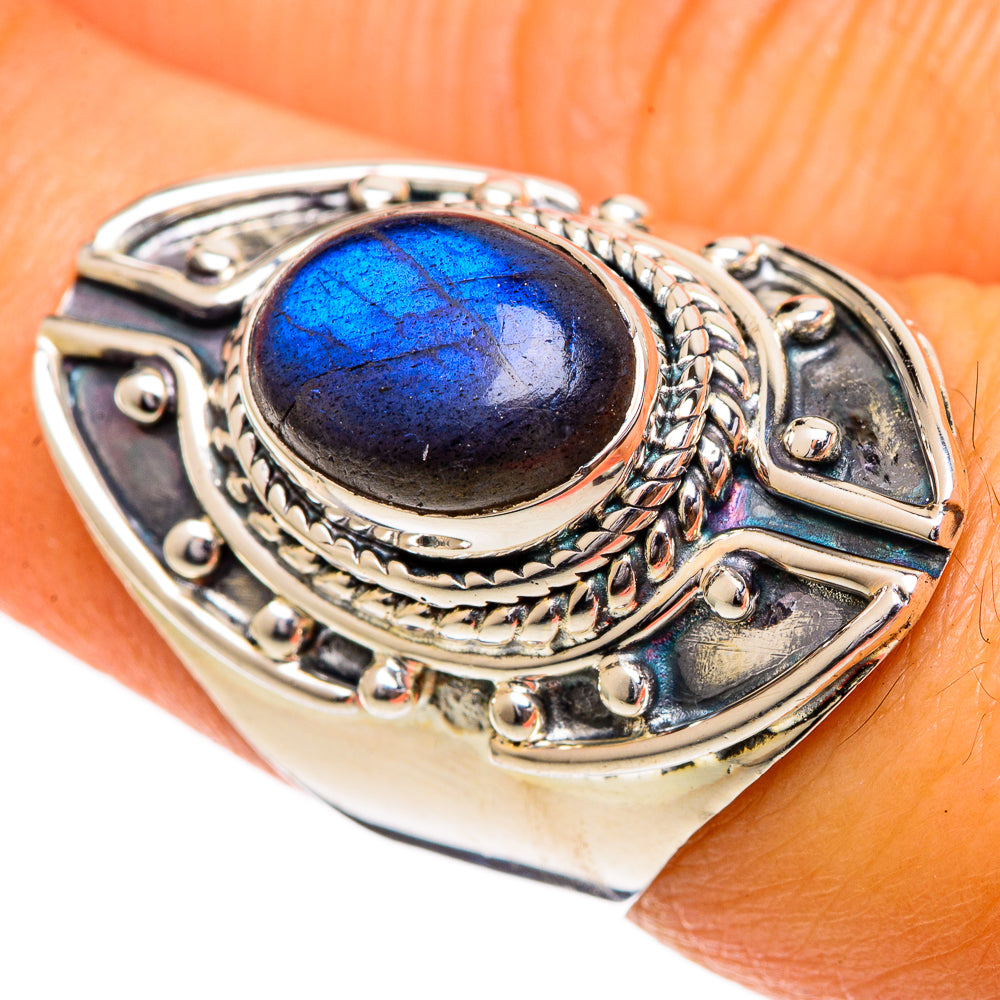 Labradorite Rings handcrafted by Ana Silver Co - RING106873