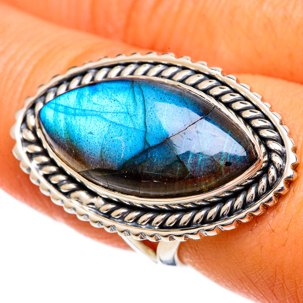 Labradorite Rings handcrafted by Ana Silver Co - RING106876