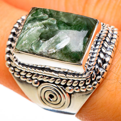 Seraphinite Rings handcrafted by Ana Silver Co - RING106878