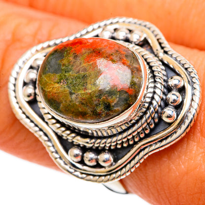 Unakite Rings handcrafted by Ana Silver Co - RING106882