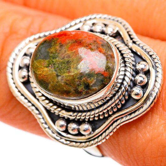 Unakite Rings handcrafted by Ana Silver Co - RING106882