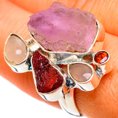 Rose Quartz Rings handcrafted by Ana Silver Co - RING106890