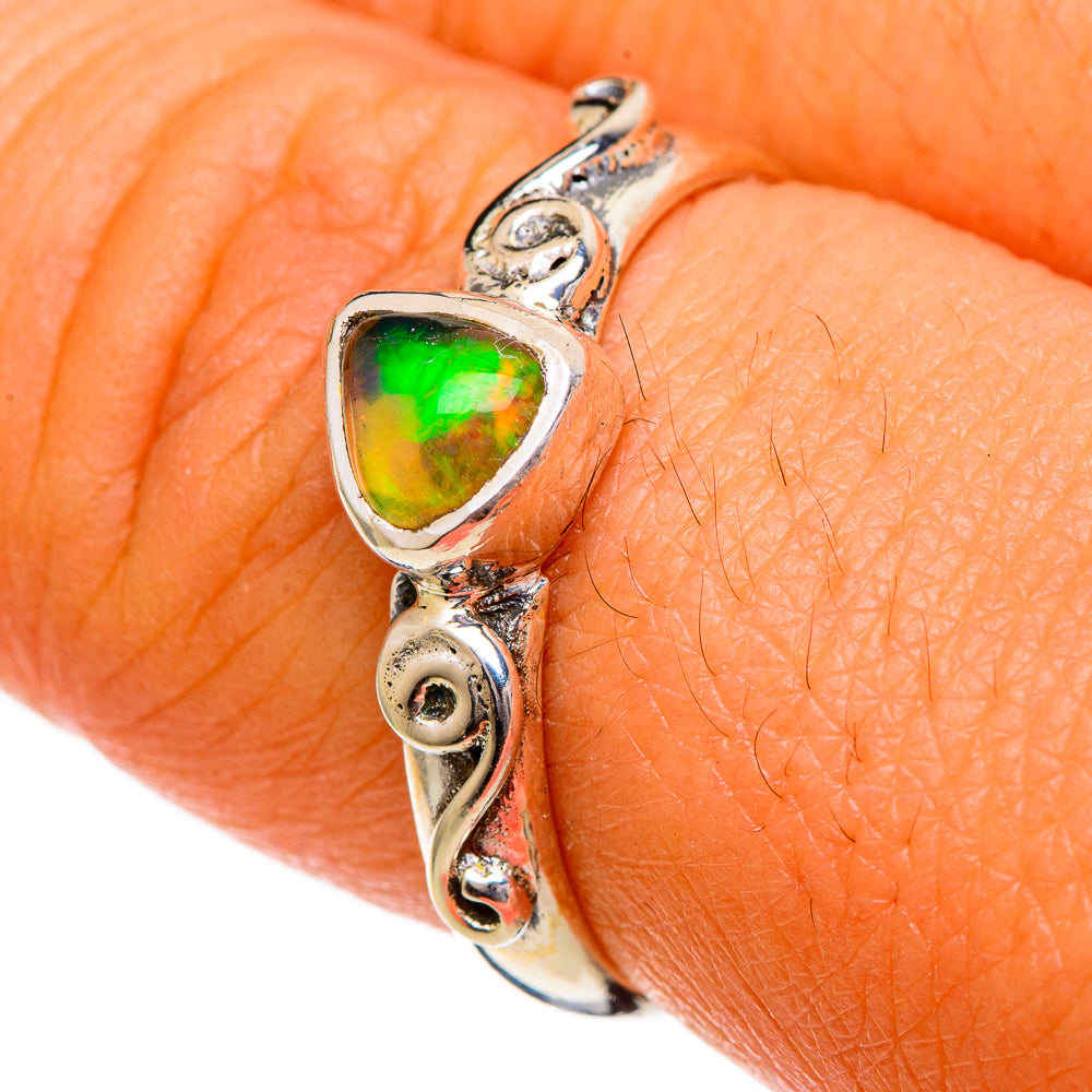 Ethiopian Opal Rings handcrafted by Ana Silver Co - RING106904